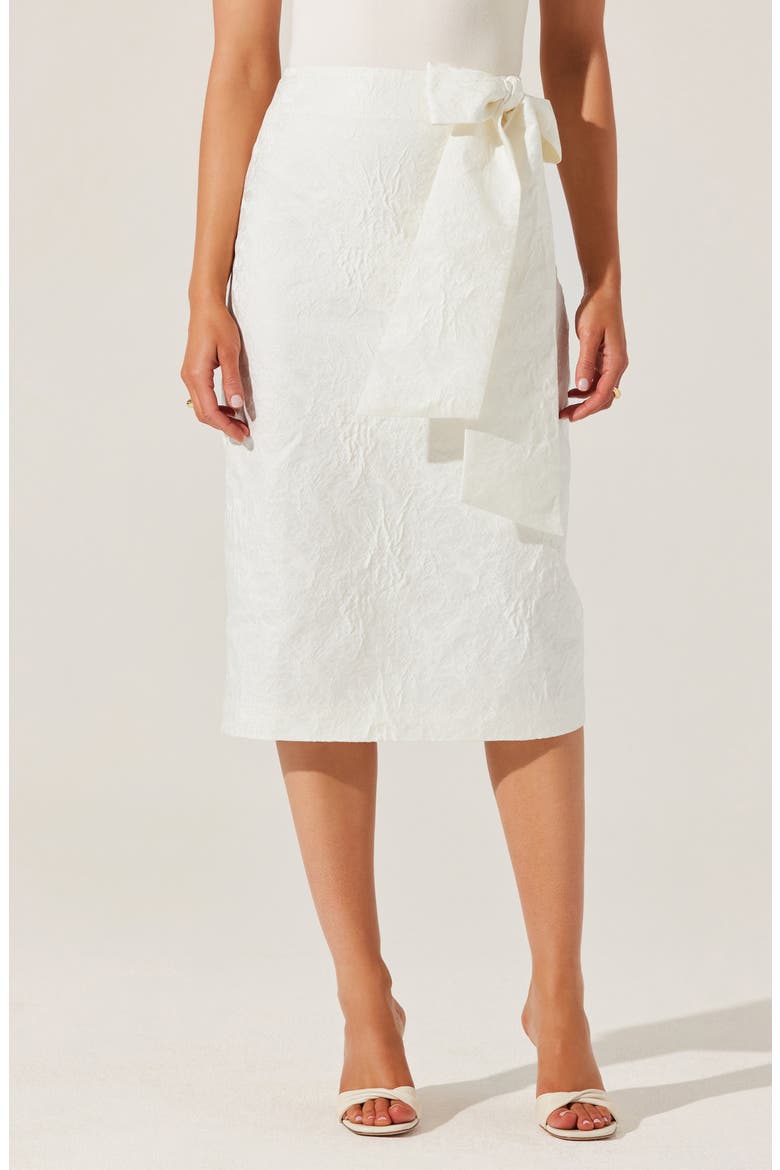 Jazmin Jacquard Pencil Skirt, Alternate, color, WHITE