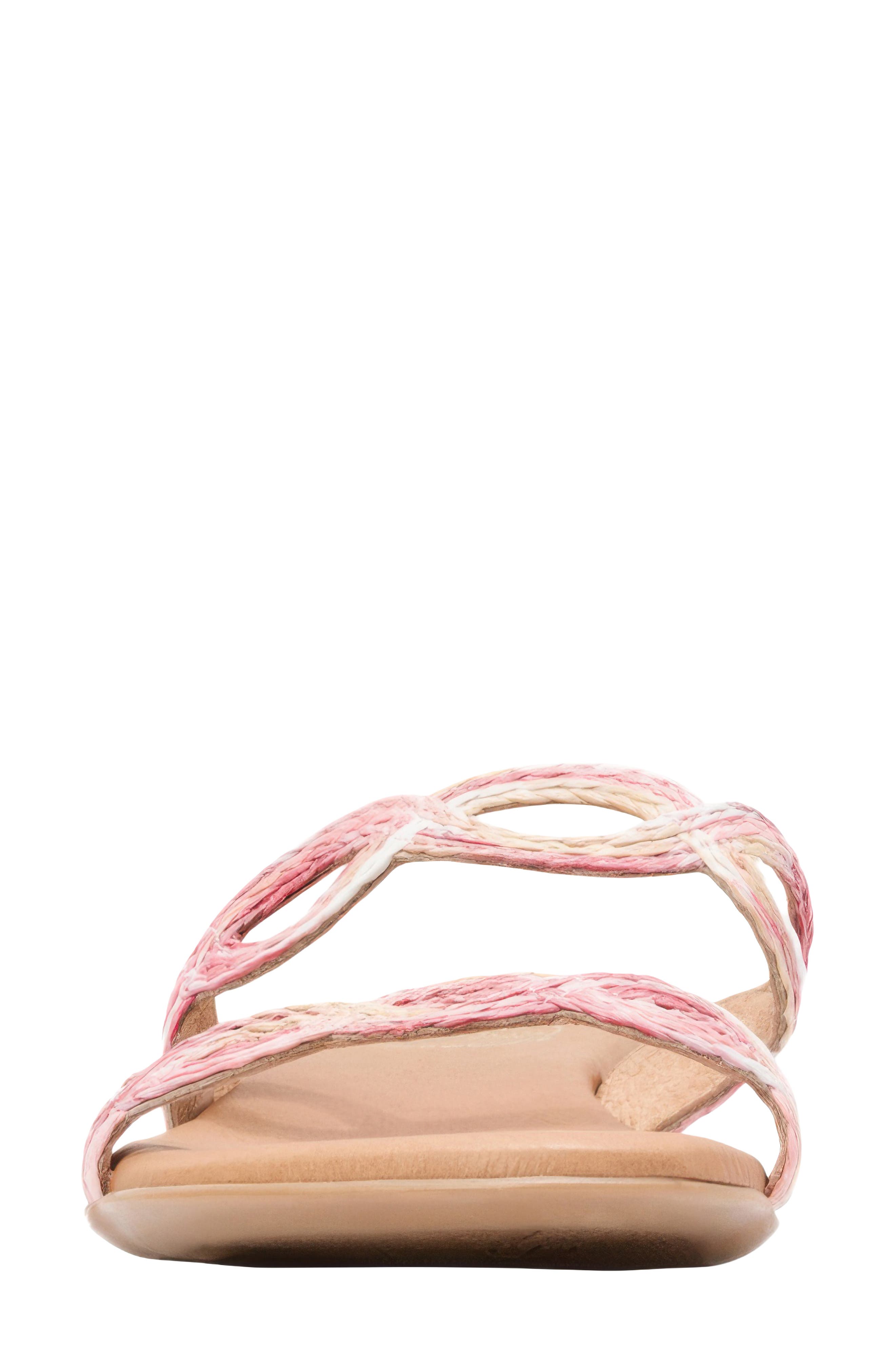 Nizzie Double Strap Slide Sandal, Alternate, color, PINK MULTI