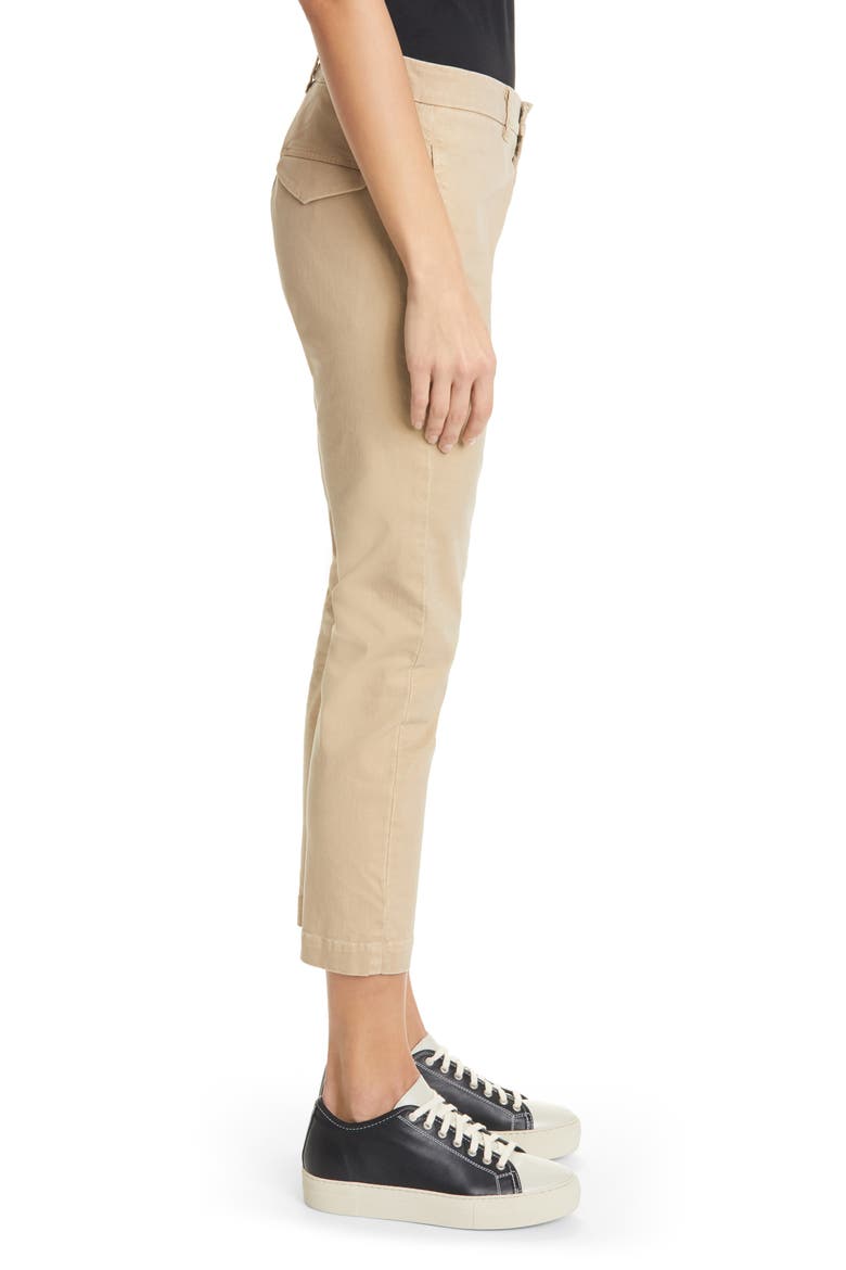 Tel Aviv Stretch Cotton Crop Pants, Alternate, color, DESERT SAND