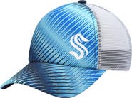 adidas Women's adidas Light Blue/White Seattle Kraken Graphic Foam Trucker Snapback Hat