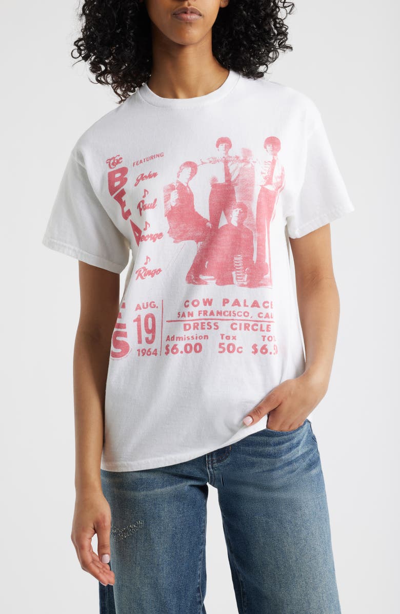 Junk Food Beatles Cow Palace Cotton Graphic T-Shirt, Main, color, 