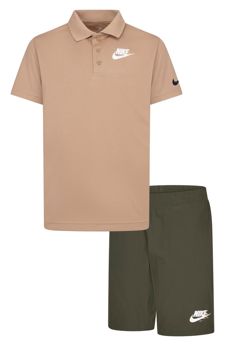 3 Brand Kids' Polo & Shorts Set (Big Kid, Main, color, Cargo