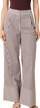 Solid & Striped Marnie Stripe Wide Leg Cotton Blend Pants