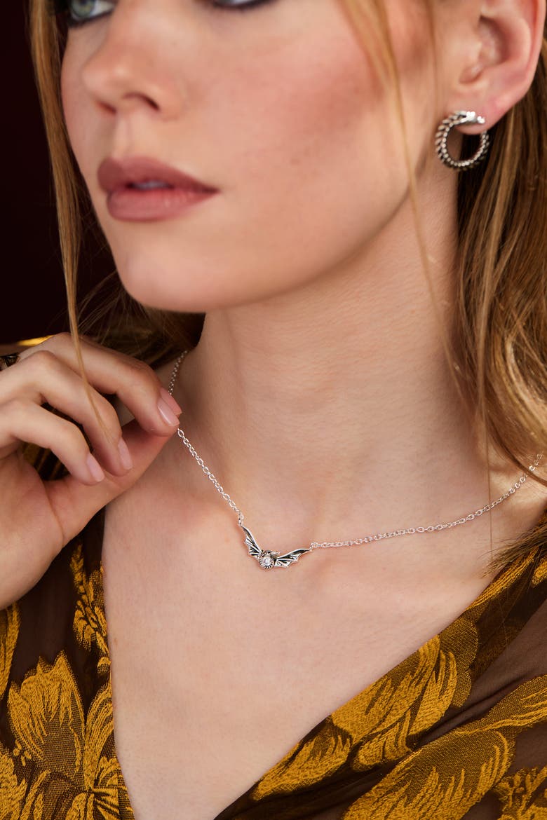HOUSE OF THE DRAGON Syrax Necklace, Alternate, color, Silver