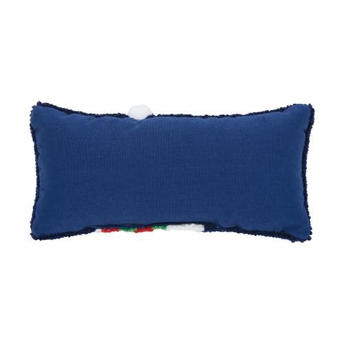 C & F Home C&f Home Winter Snowman Hooked Christmas Throw Pillow, 6" X 12" In Blue