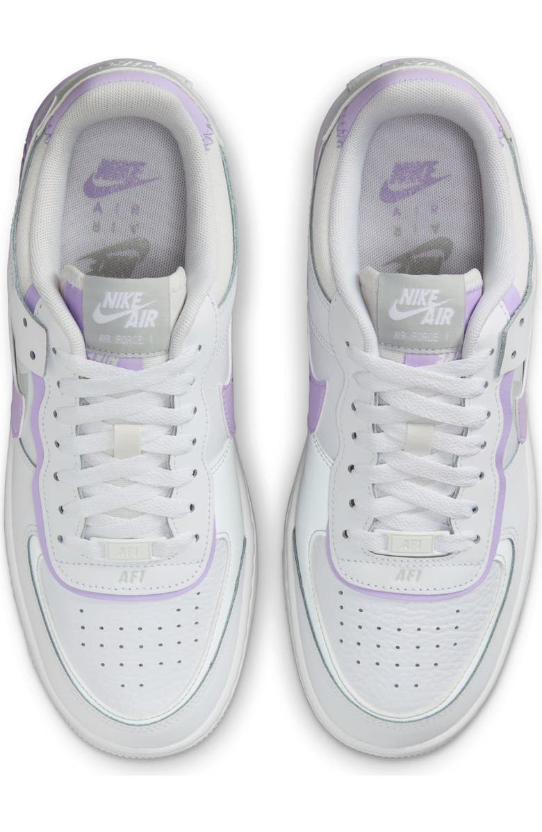 Nike Air Force 1 Shadow Sneaker, Alternate, color, White/ Lilac Bloom/ Photon