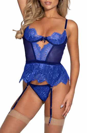 Seven ‘til Midnight Lace Bustier & G-String Set