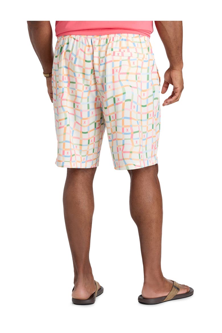 Big & Tall Atlas All Over Patterned Swim Trunks, Alternate, color, PRISTINE