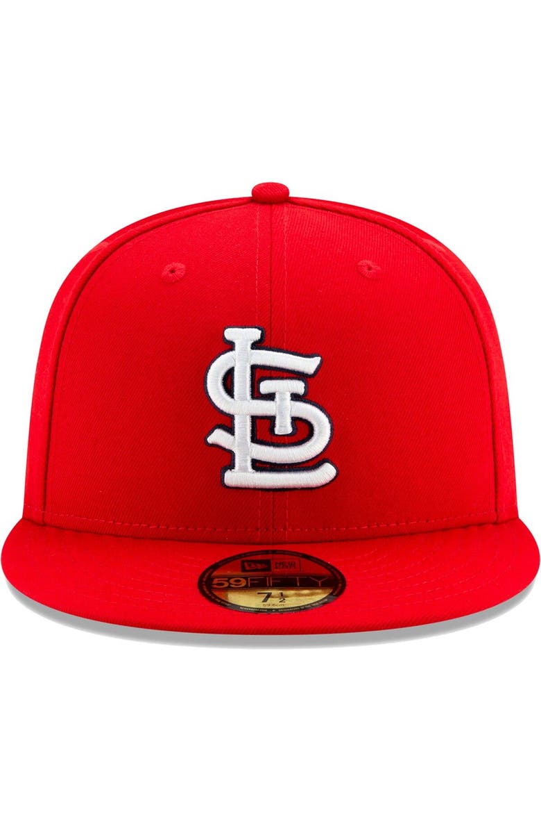 New Era Men's New Era Red St. Louis Cardinals On-Field 2023 World Tour London Series 59FIFTY Fitted Hat, Alternate, color, Red