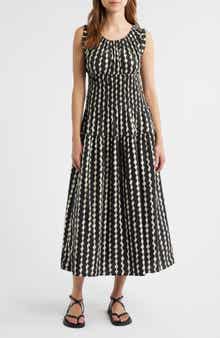 Rails Anastasia Shirred Sleeveless Maxi Dress