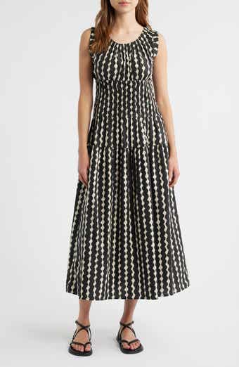 Anastasia Shirred Sleeveless Maxi Dress