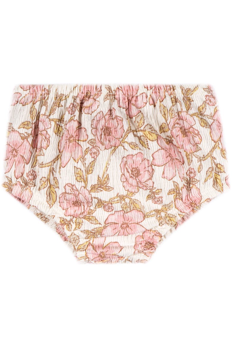Smocked Dress and Diaper Cover Set, Alternate, color, Multi Flower