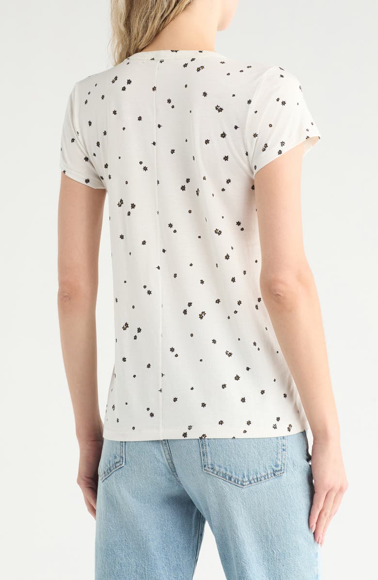 rag & bone Summer Daisy T-Shirt, Alternate, color, Whitemult