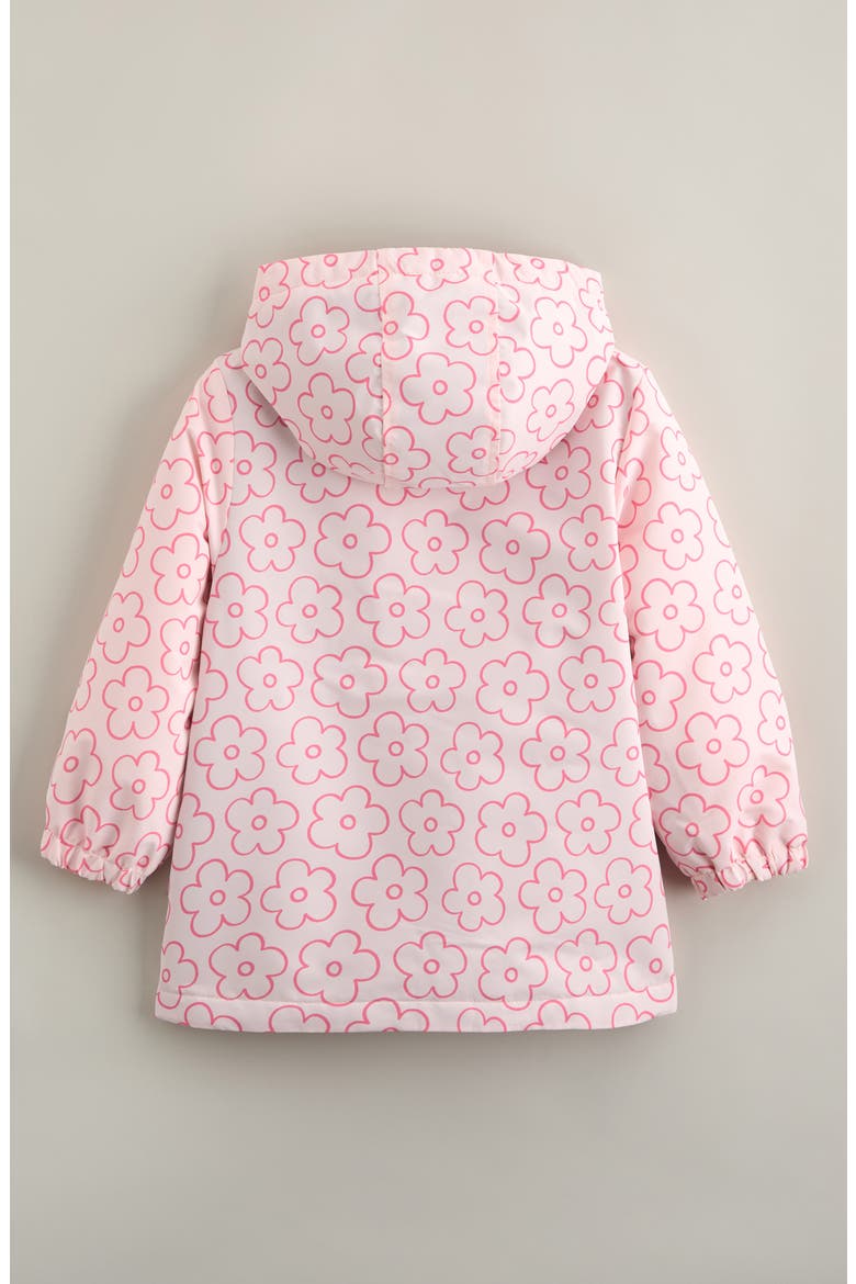 Kids' Fleece Lined Hooded Jacket, Alternate, color, PINK BALM POPPY DAISY