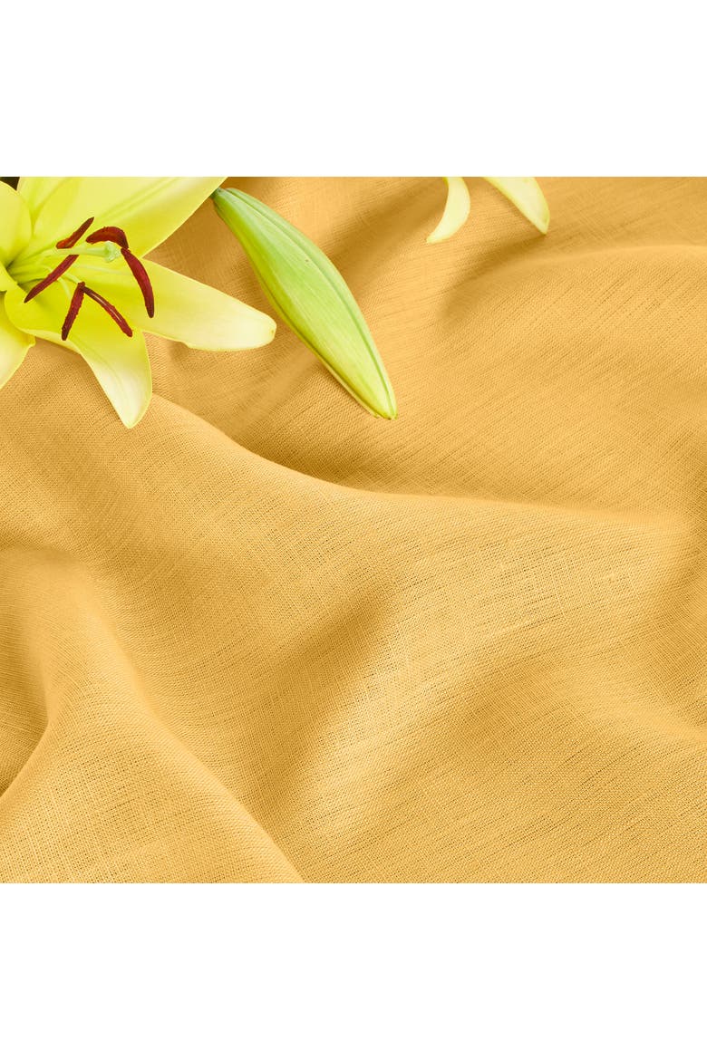 Linen Table Runner - Fete, Alternate, color, Mustard Yellow