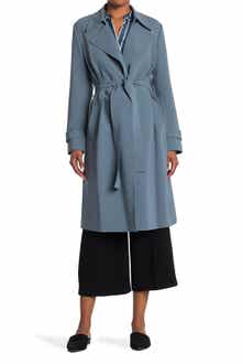 Theory Oaklane Admiral Crepe Trench Coat