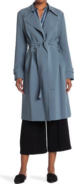Theory Oaklane Admiral Crepe Trench Coat