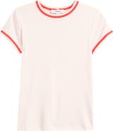 Topshop Everyday Contrast Trim Cotton T-Shirt