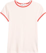 Topshop Everyday Contrast Trim Cotton T-Shirt