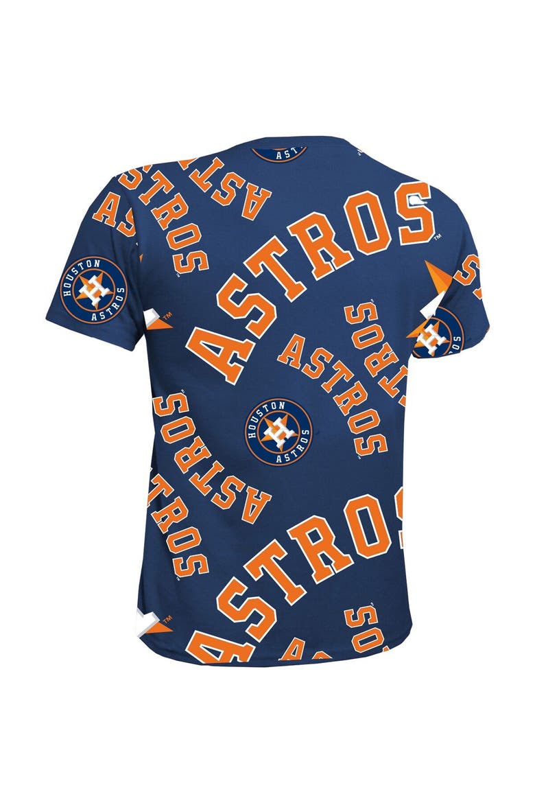 Youth Stitches Navy Houston Astros Allover Team T-Shirt, Alternate, color, Navy