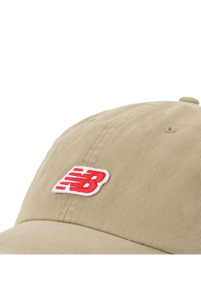 New Balance 6-Panel Logo Patch Adjustable Baseball Hat, Alternate, color, Stoneware