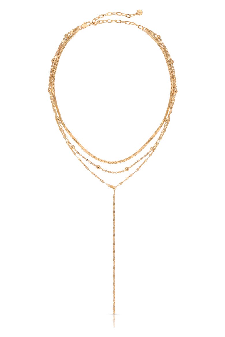 Trio Dainty Layered Necklace, Alternate, color, GOLD