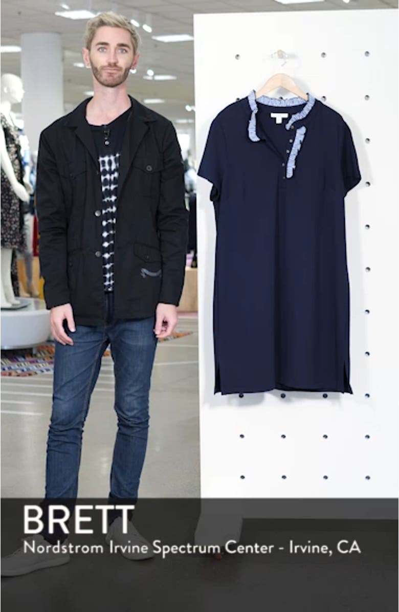 Ruffle Trim Polo Dress, sales video thumbnail