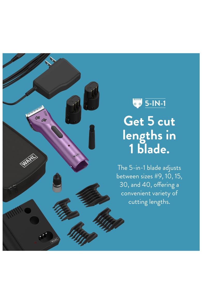 Arco Pet, Dog, Cat, and Horse Cordless Clipper, Alternate, color, Purple