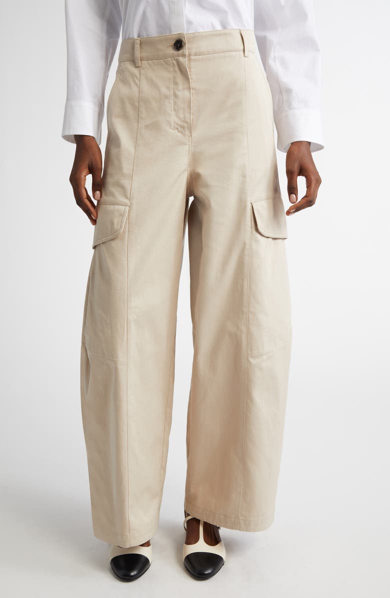 Max Mara Rosatea Ultrawide Leg Cargo Pants, Main, color,