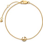 Monica Vinader Initial Chain Bracelet