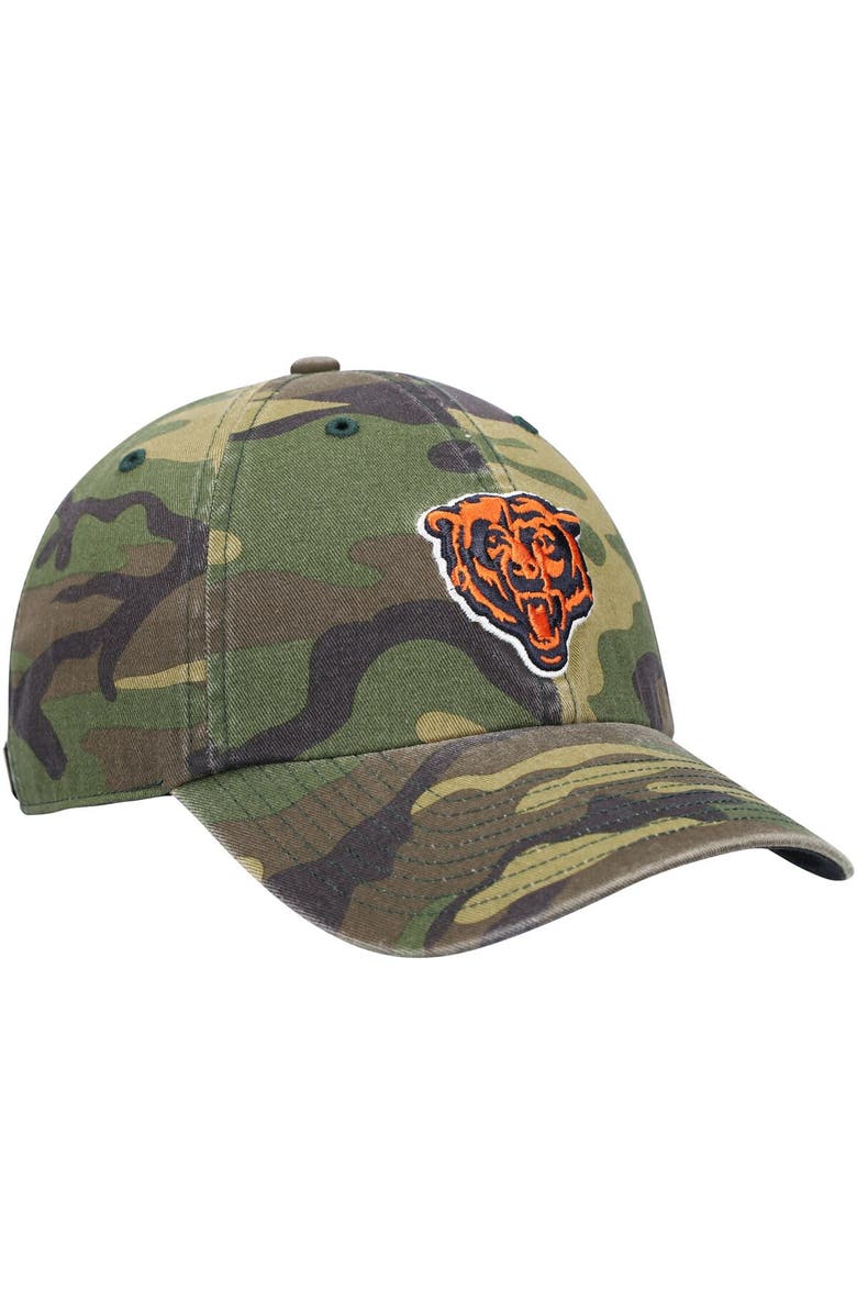 '47 Men's '47 Camo Chicago Bears Woodland Clean Up Adjustable Hat, Alternate, color,