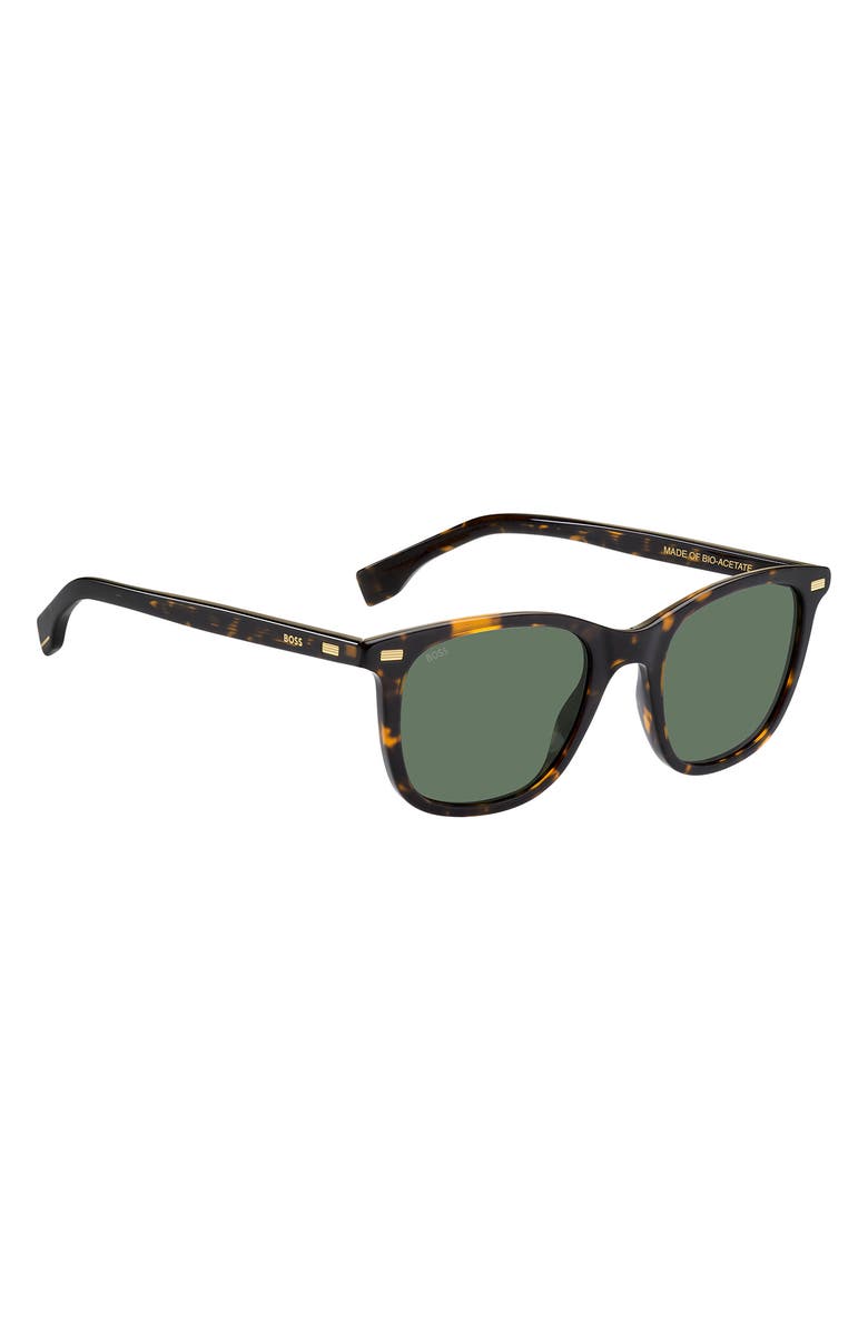 BOSS 51mm Square Sunglasses, Alternate, color, Havana