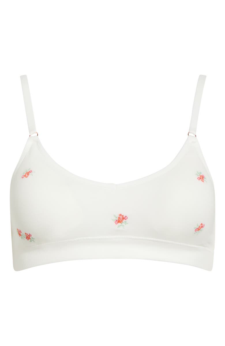 Etam Amande Bloom Bralette, Main, color, Ecru Floral Print