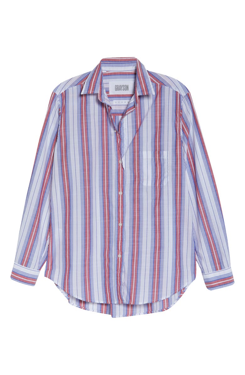 Grayson The Hero Stripe Cotton Shirt, Alternate, color, 