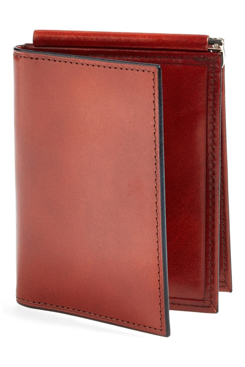 Old Leather Money Clip Wallet, Main, color, COGNAC