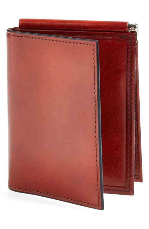 Old Leather Money Clip Wallet