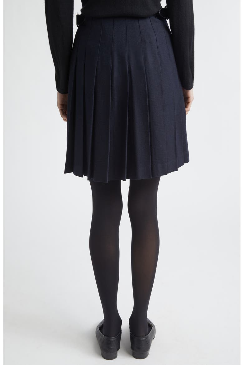 x Le Kilt Glen Plaid Wool & Cashmere Kilt, Alternate, color, NAVY SHADOW CHECK