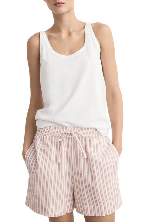 Two-Piece Stripe Short Pajamas