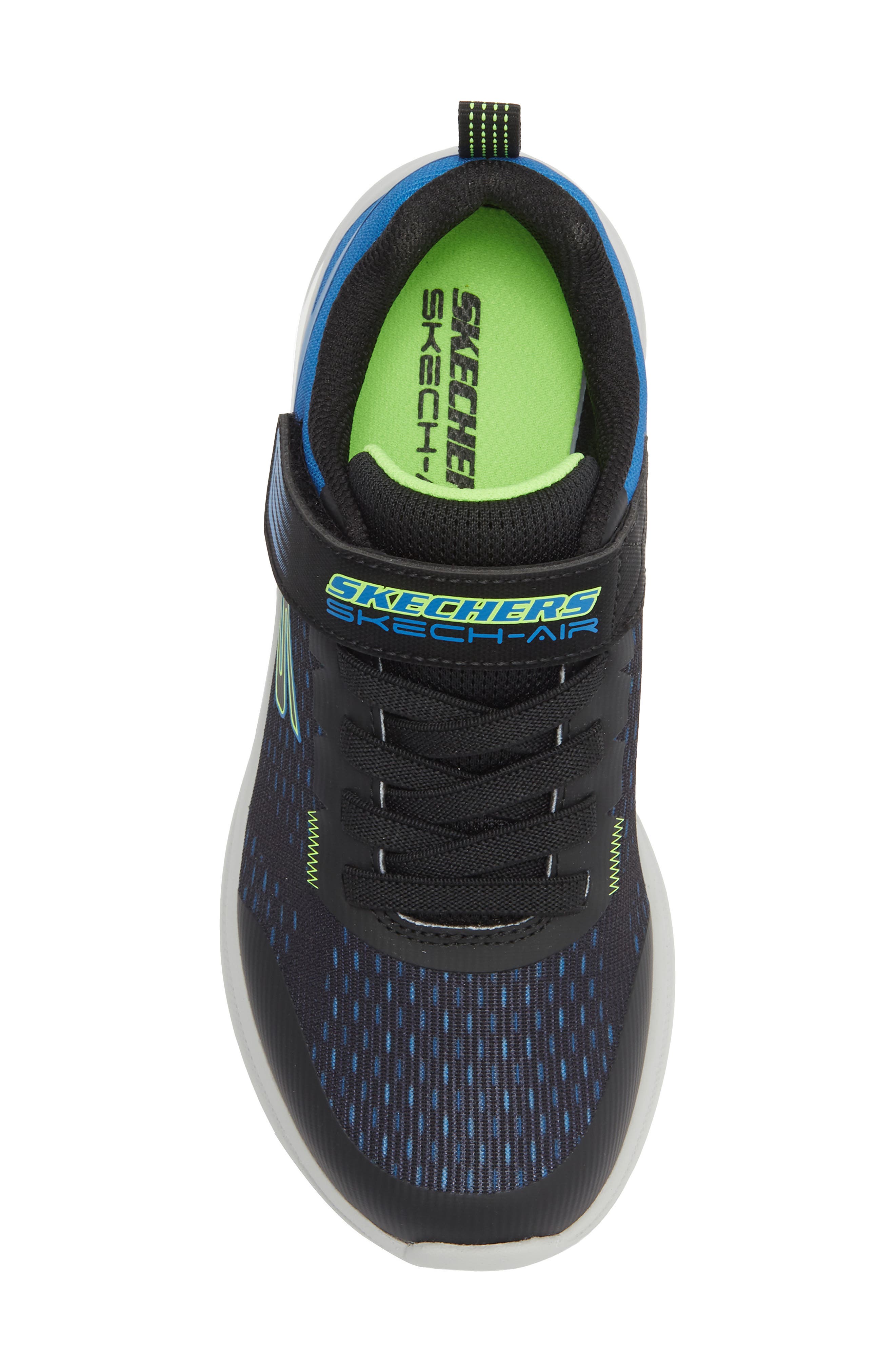 SKECHERS Kids' Microspec Max Advance Sneaker, Alternate, color, Black/ Blue Multi