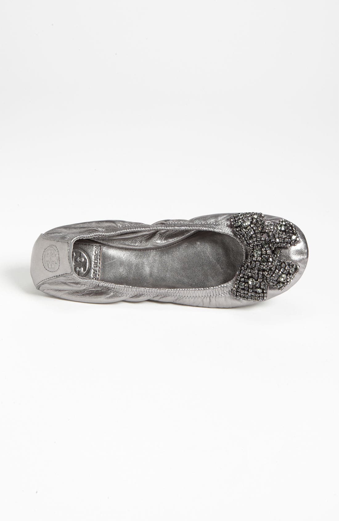 'Eddie' Bow Flat, Alternate, color, SILVER