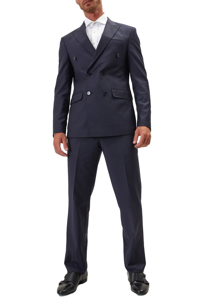 Double Breasted Suit, Main, color, MIDNIGHT BLUE