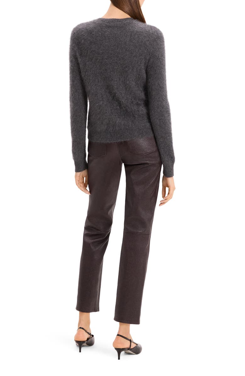 Theory Brushed Cashmere Cardigan, Alternate, color, Light Charcoal