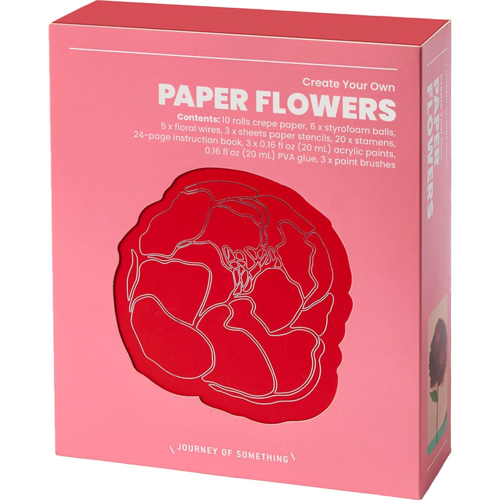 Journey of Something Create Your Own Paper Flowers, DIY Adult Craft Kit in Multicolored  product