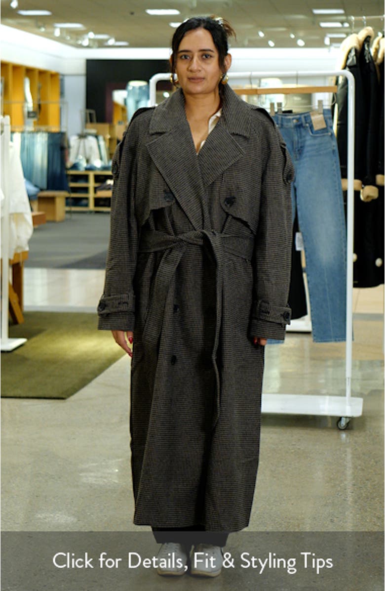 Heritage Houndstooth Trench Coat, sales video thumbnail