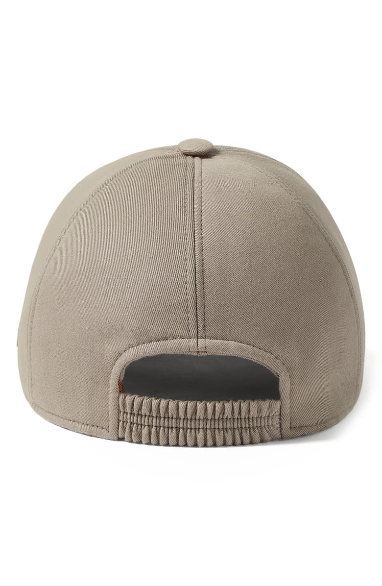ZEGNA Light Taupe Cotton Baseball Cap, Alternate, color, Light Taupe