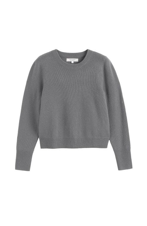 Chinti & Parker Pure Cashmere Cropped Sweater In Gray