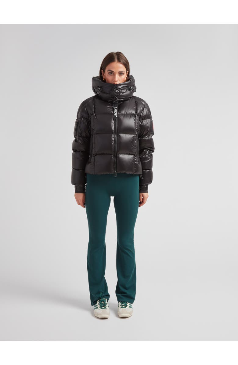 JACK1T EZ Boxed Hooded Cropped Puffer Coat, Alternate, color, Black/Stone