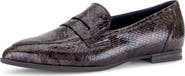 Gabor Rosalie Croc Embossed Leather Loafer