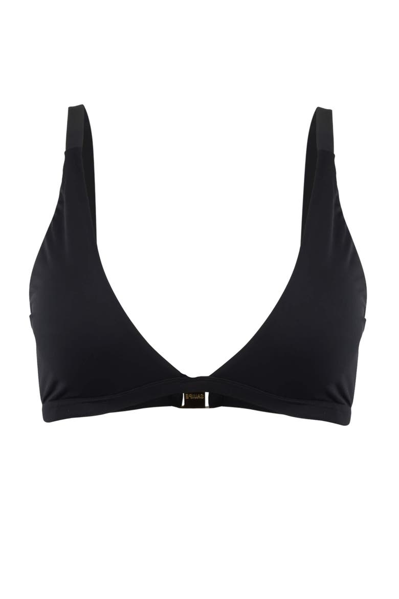 Rosie Halter Bikini Top, Alternate, color, Black