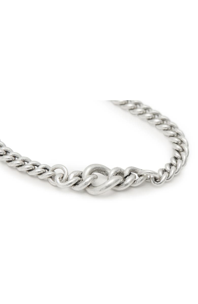 AllSaints Men's Curb Chain Necklace, Alternate, color, 